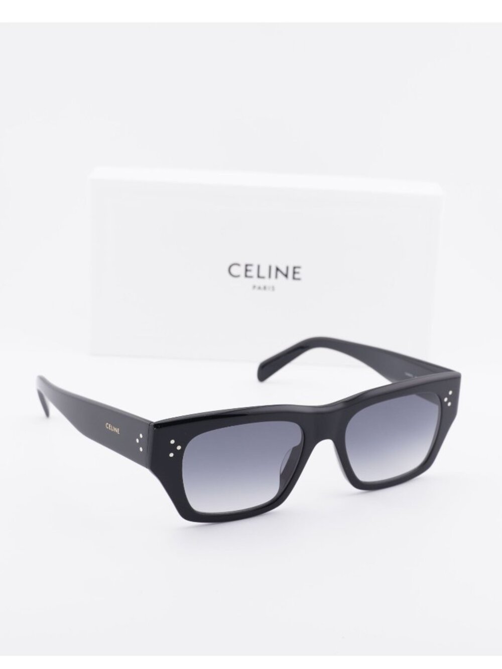 Celine CL40297U 01B Square Sunglasses - Black / Grey